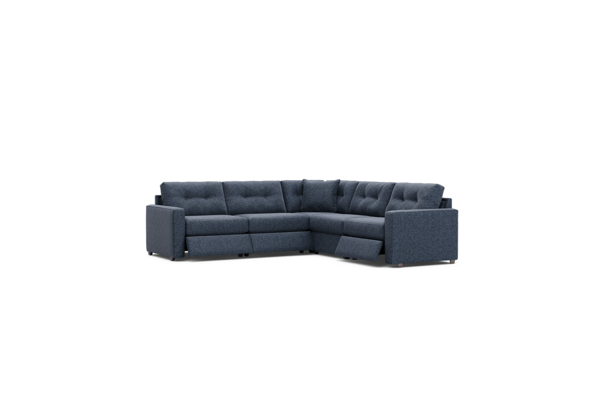ModularOne Blue 5-Piece Power Reclining Sectional 1