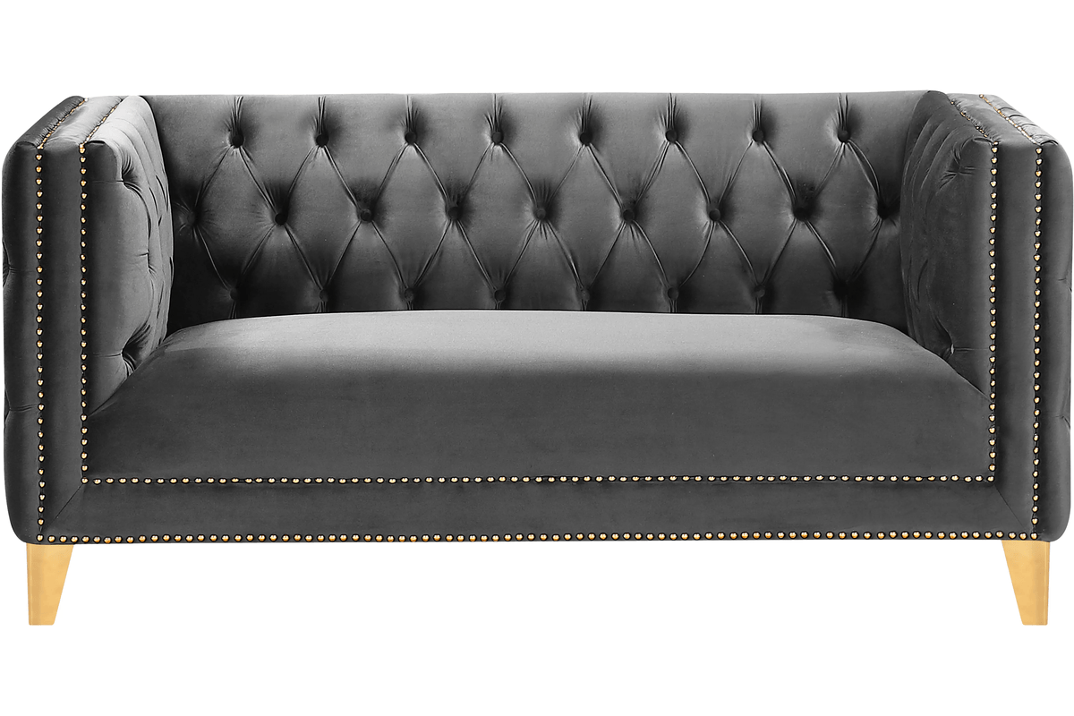Dara Grey Loveseat 1