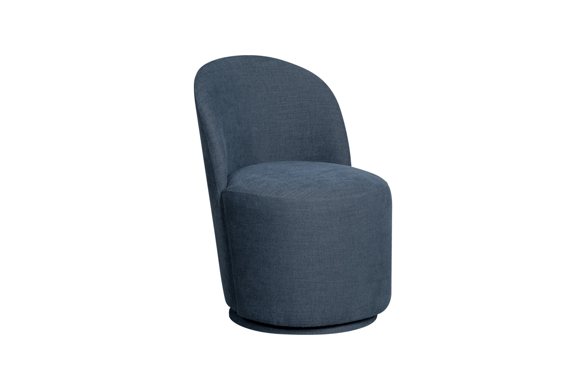 Stages Denim Curved Swivel Chair  1
