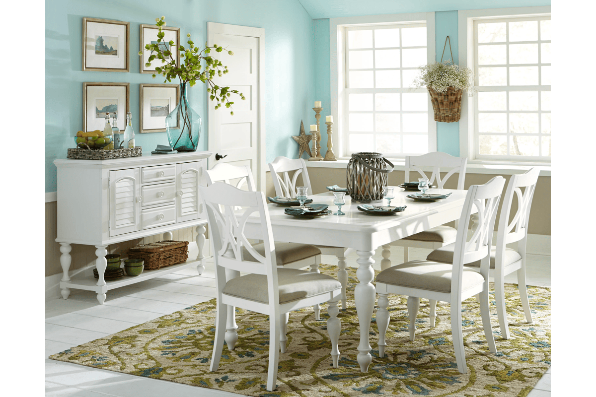 Bayview Extendable Table + 4 Chairs  1