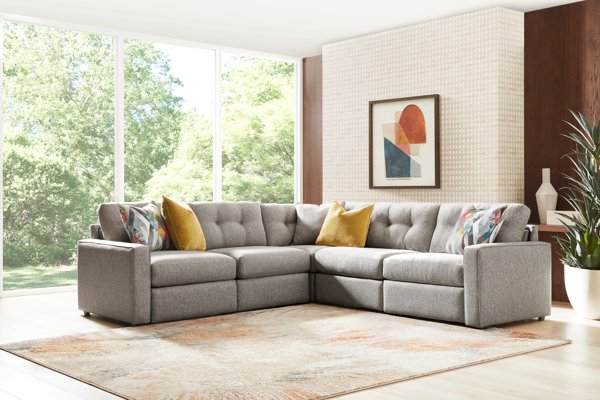 ModularOne Grey 5-Piece Sectional 