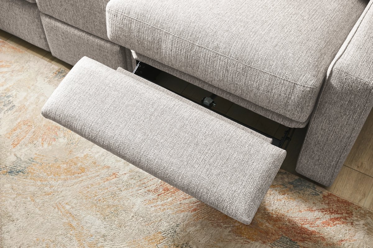 ModularOne Grey 8-Piece Sectional with E-Console & Left Arm Facing Chaise 4