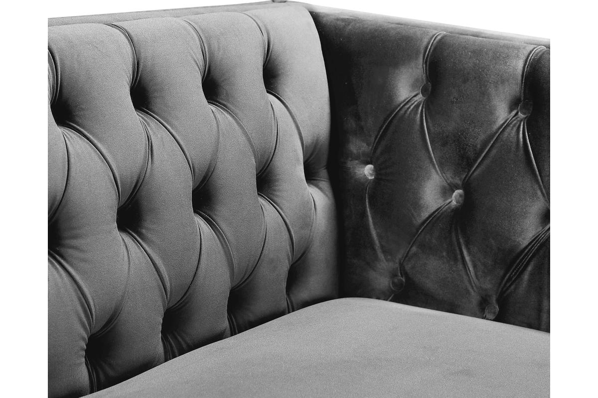 Dara Grey Loveseat 4