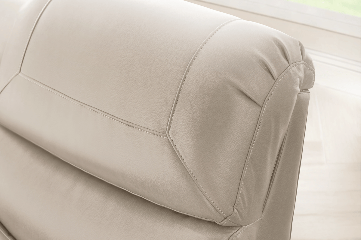 Theory Ivory Reclining Console Loveseat 16