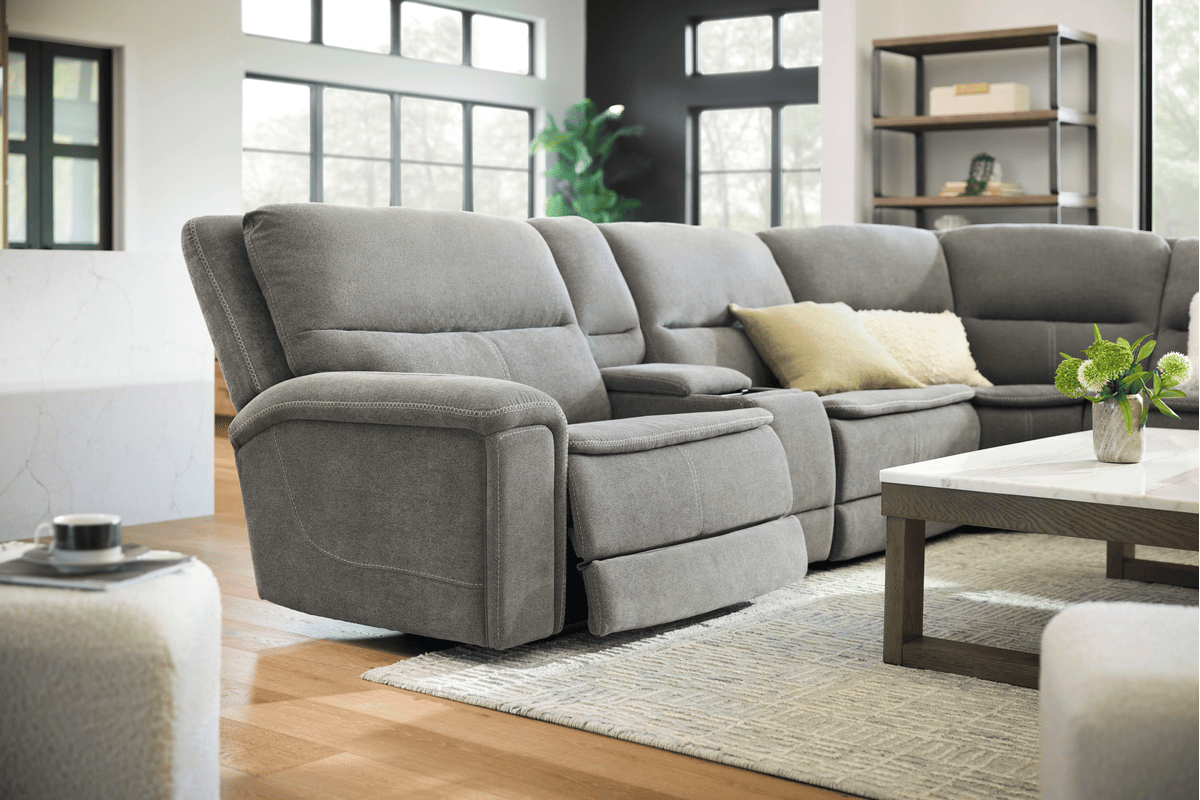 Vixen 7-Piece Triple Power Reclining Sectional with 3 Recliners 3