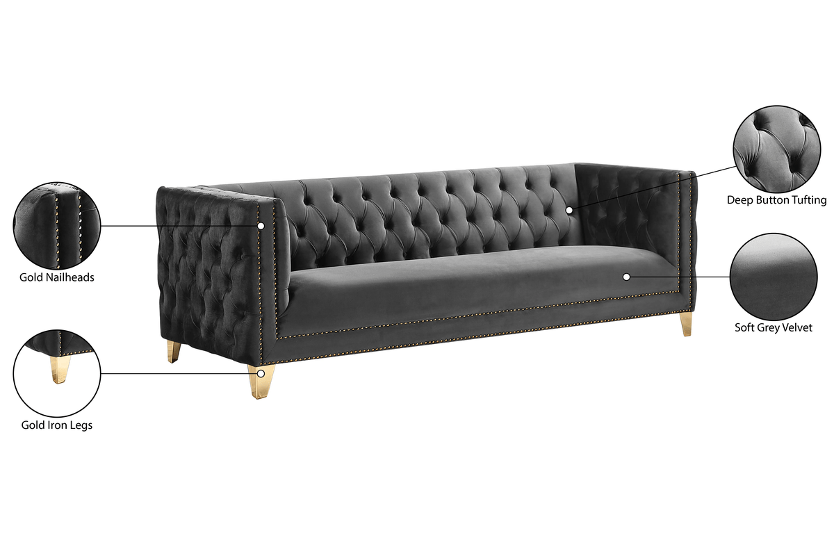 Dara Grey Sofa 6