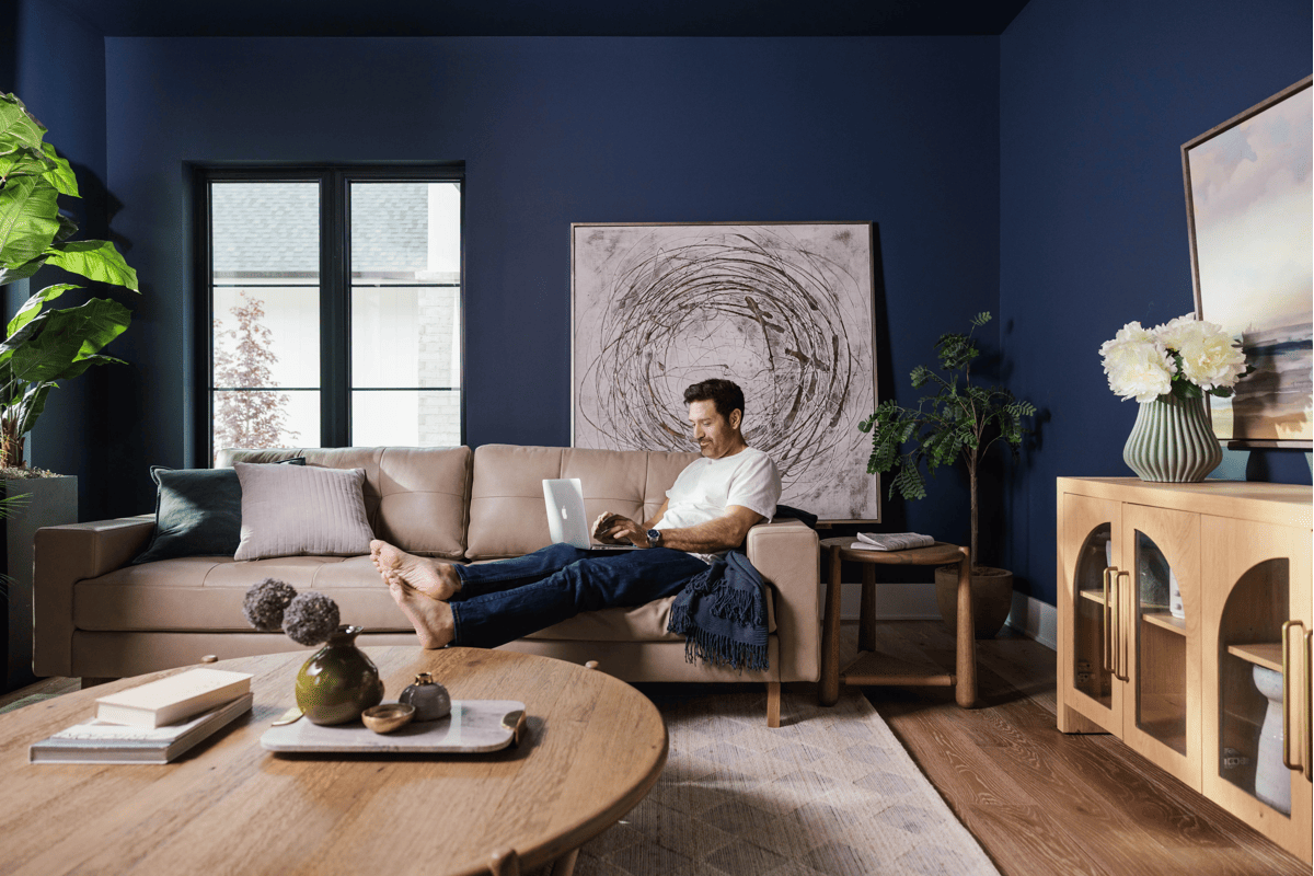 Larson Leather Sofa  12