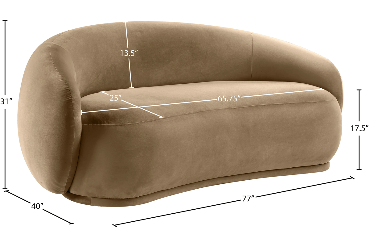 Solana Beige Loveseat 8