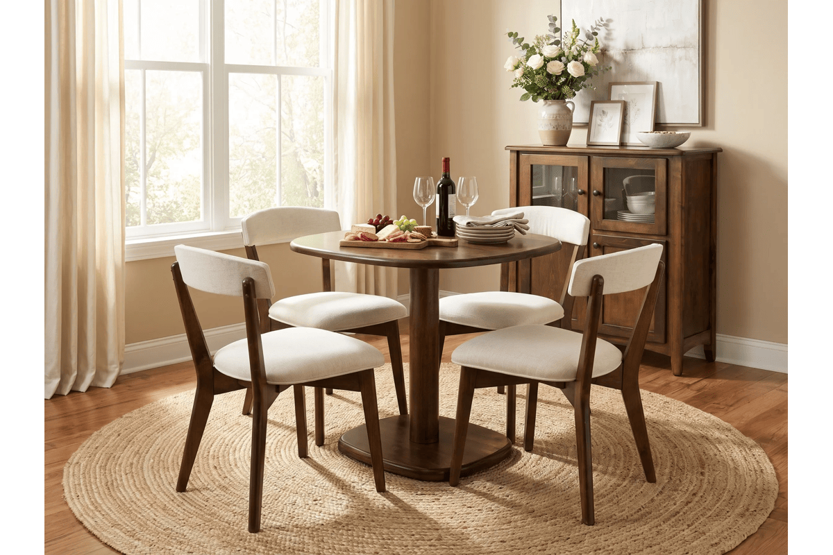Silena Dining Table + 4 Chairs  1