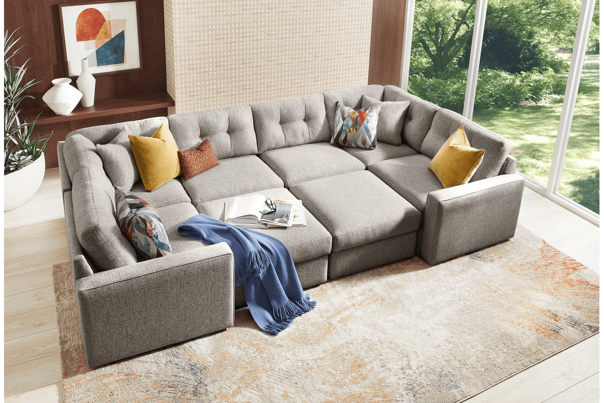 ModularOne Grey Bump Ottoman 10