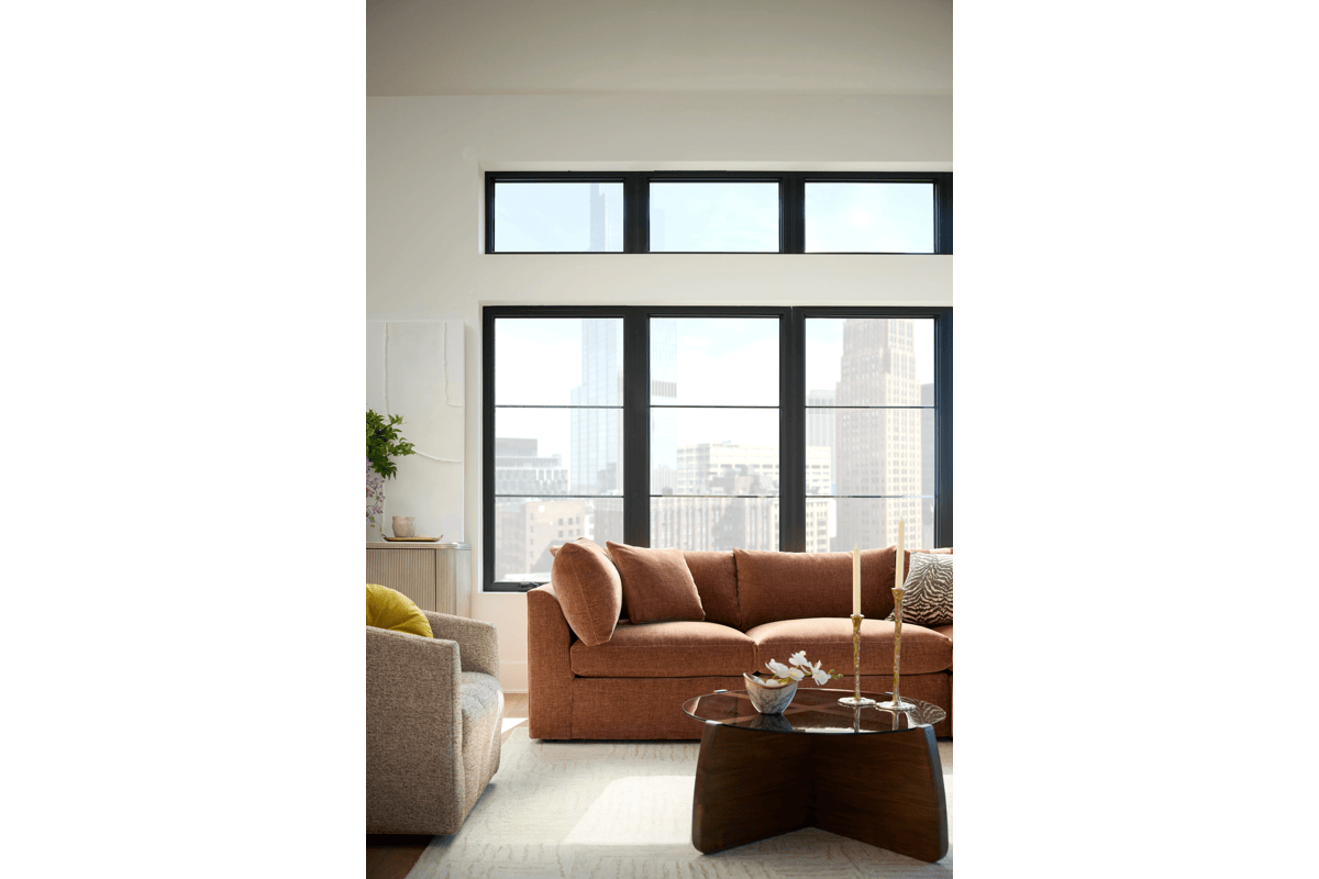 Zander Rust Sofa by Rowe 12