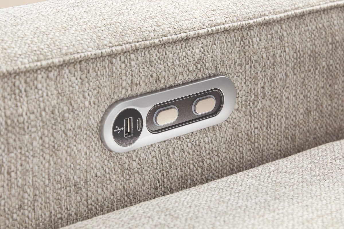 ModularOne Fossil Power Reclining Console Loveseat 11