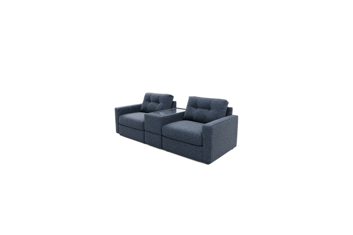 ModularOne Blue Console Loveseat 2