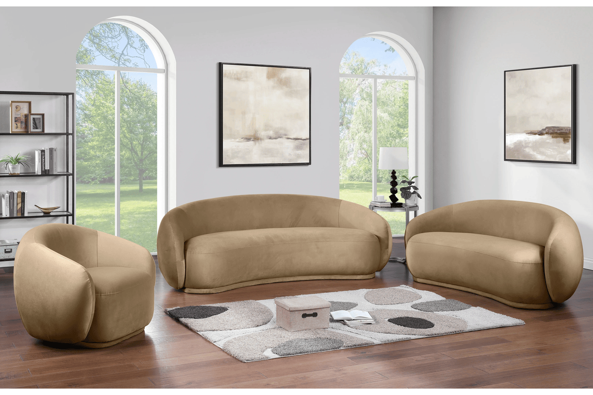 Solana Beige Loveseat 7