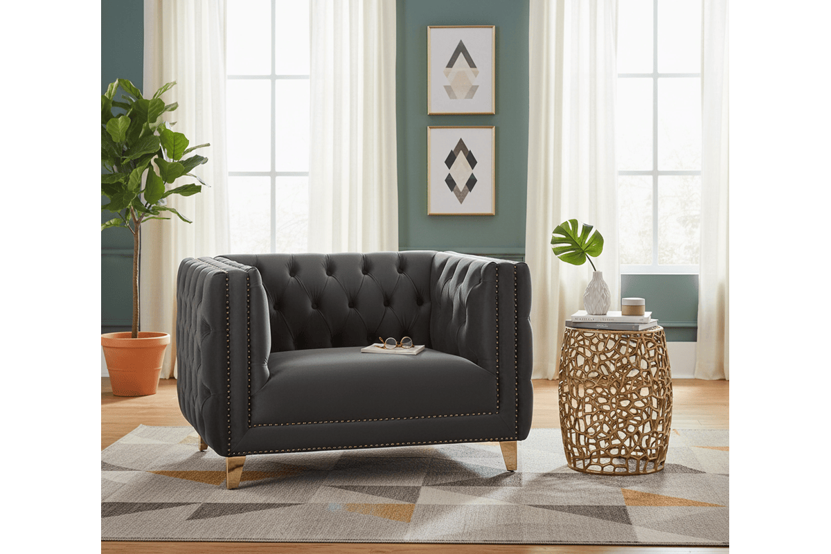 Dara Grey Chair 2