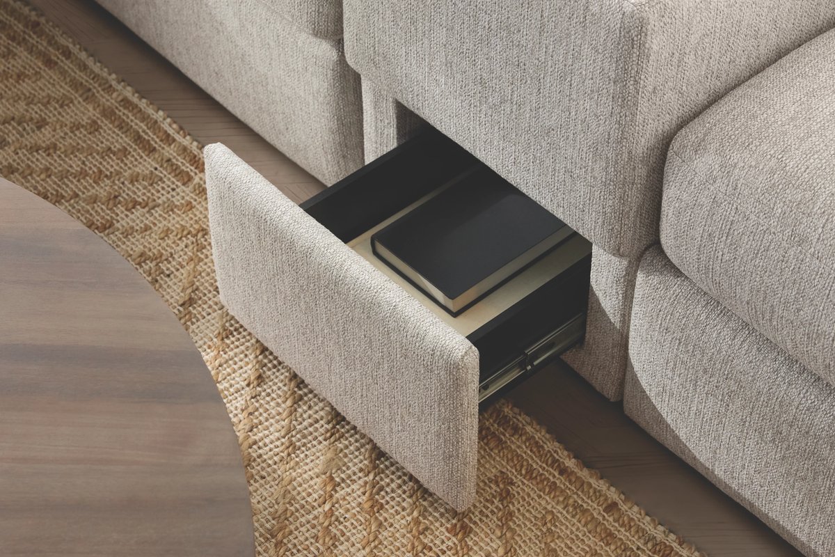 ModularOne Fossil Power Reclining Console Loveseat 13