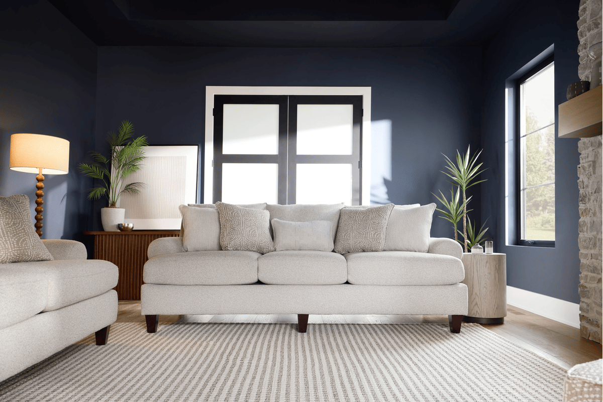 August Beige Sofa 1