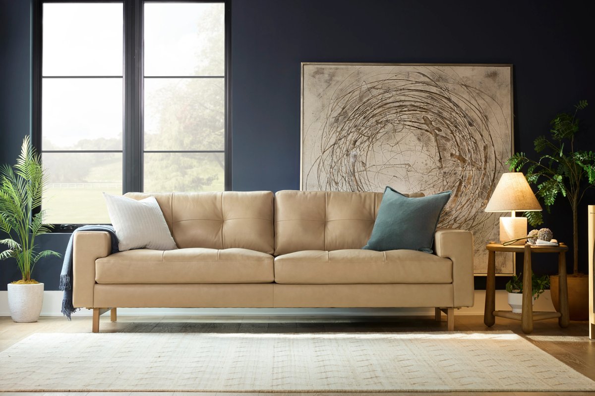 Larson Leather Sofa  10