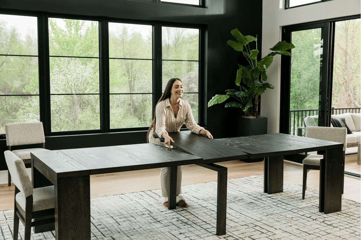 Stages Brown Extendable Table + 6 Chairs  13