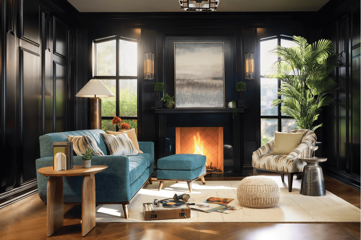 Elliot Teal Sofa 1