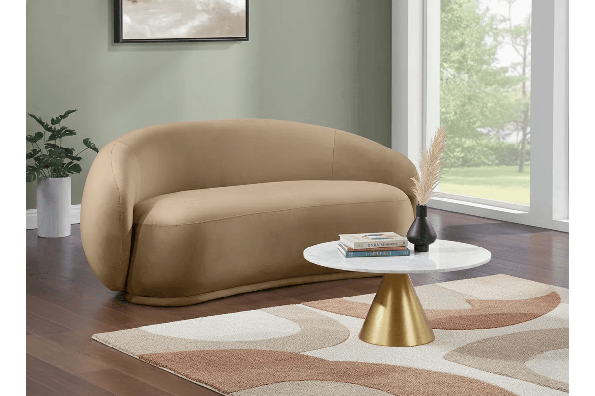 Solana Beige Loveseat 6