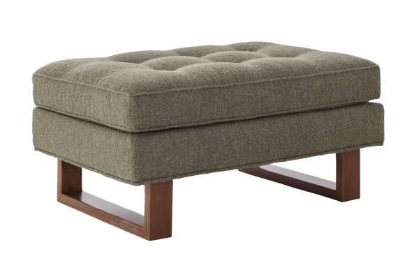 Bennett Olive Ottoman